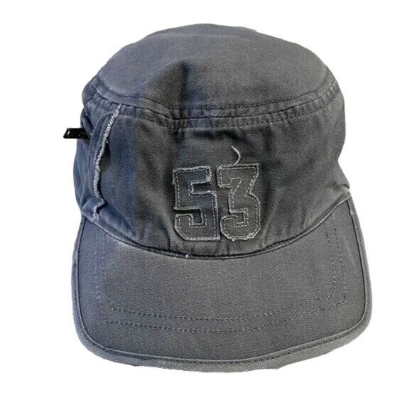 2/$15 Koala Kids Engineer Hat Gray Size 3T 4T Distressed Zip Train Cap Toddler - Picture 1 of 7
